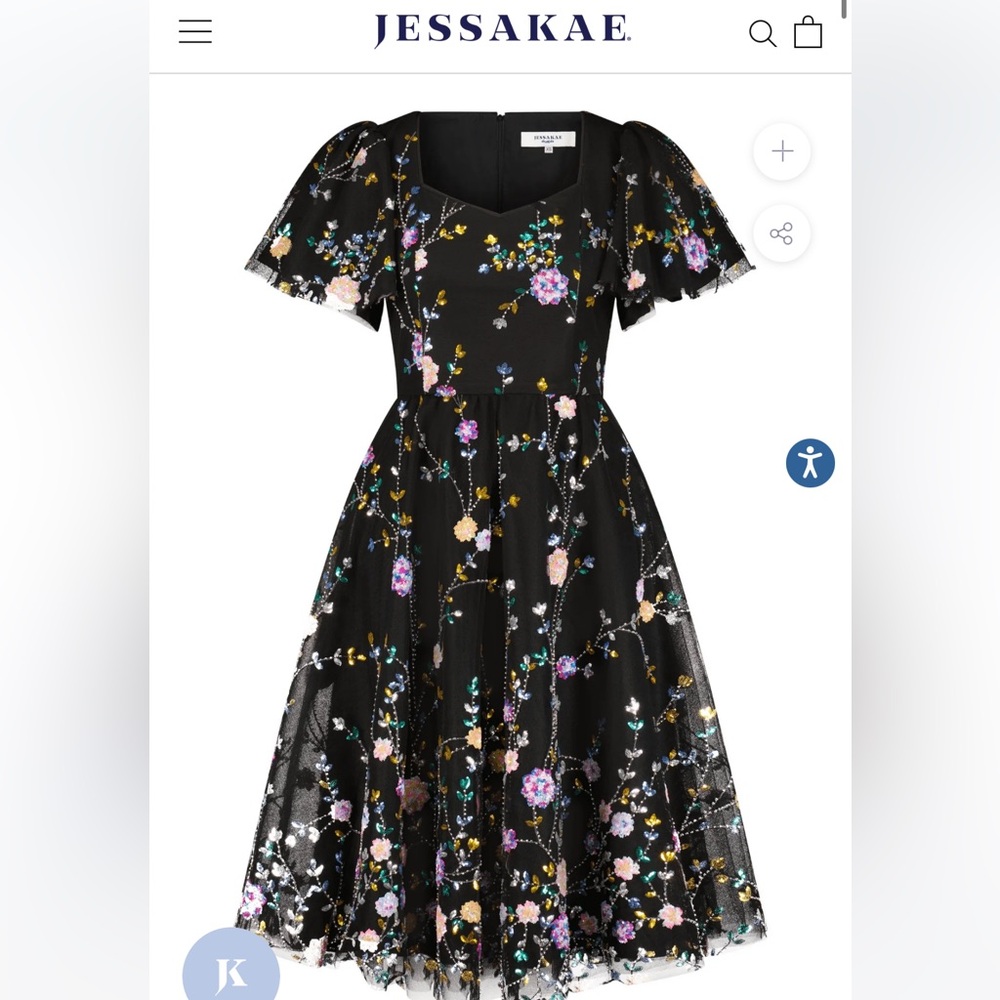 Jessakae Shimmer dress on black